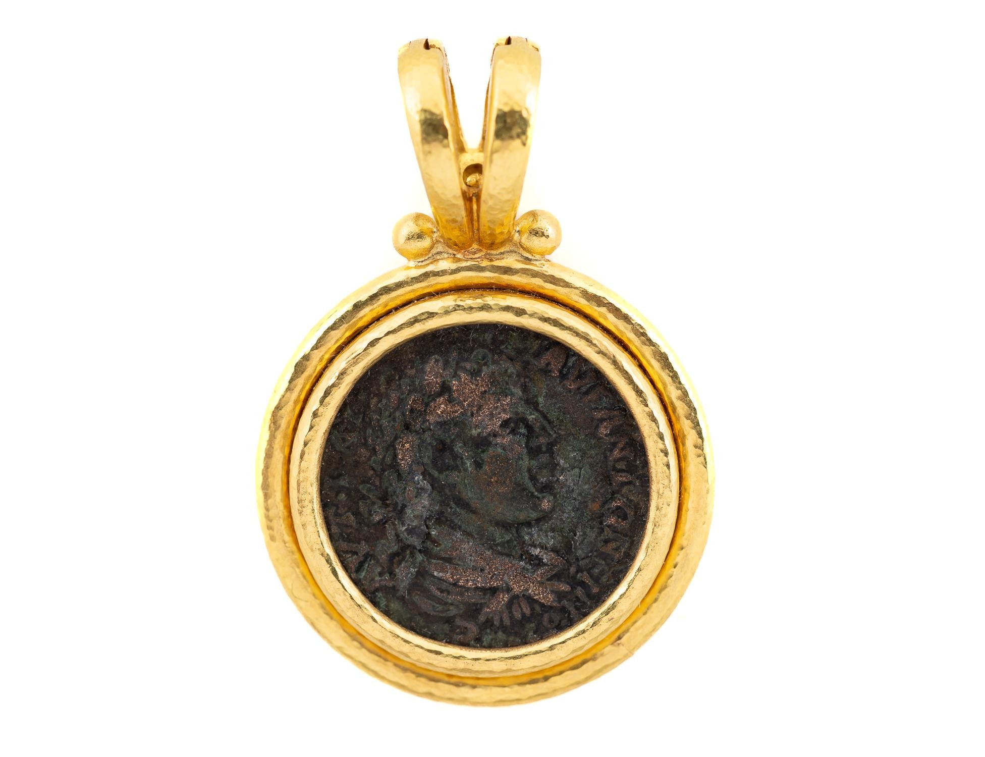 ELIZABETH LOCKE GOLD & COIN MEDALLION