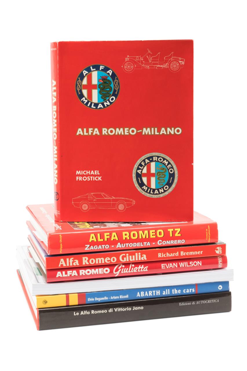 SEVEN BOOKS ON ITALIAN ALFA ROMEO