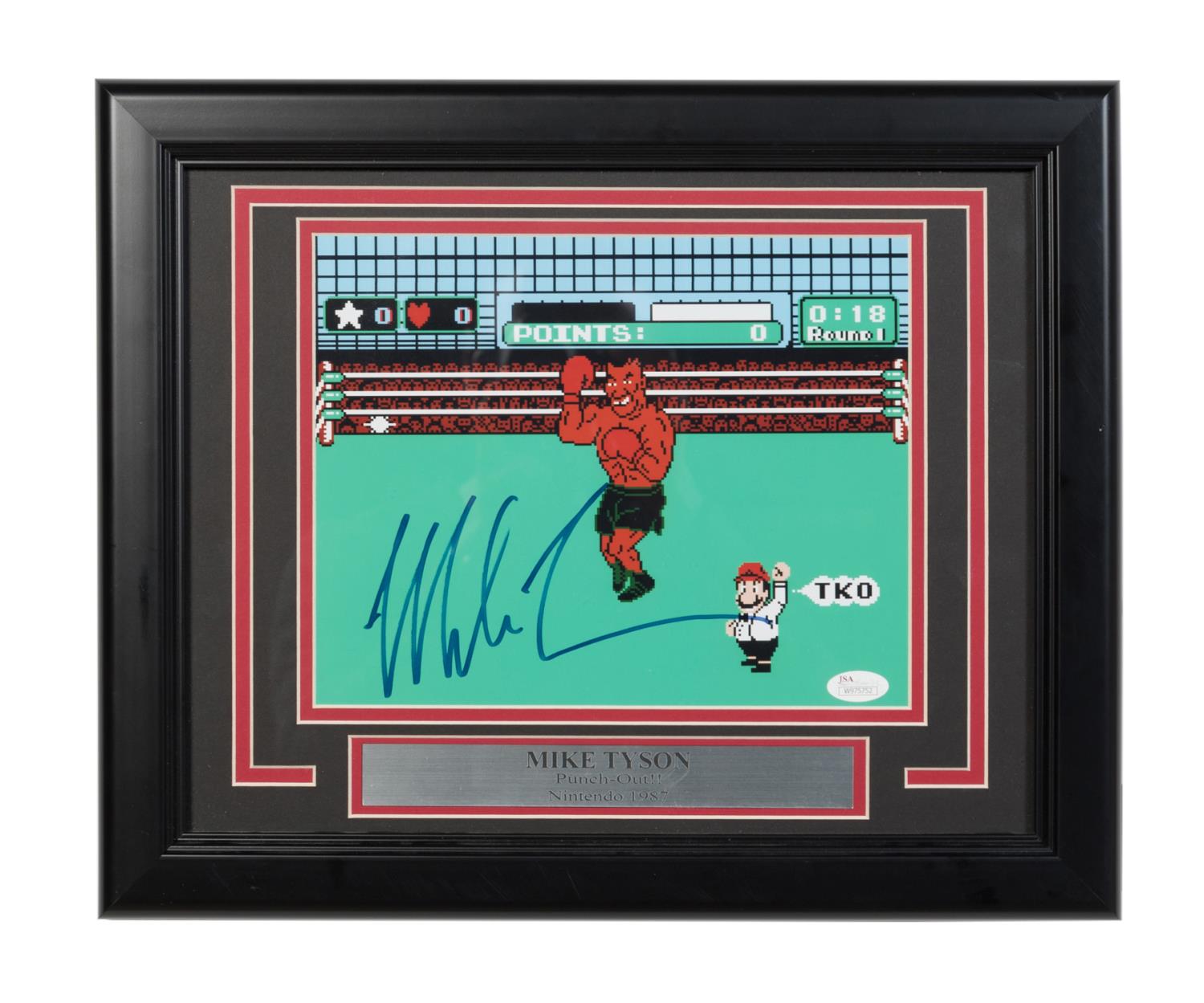 MIKE TYSON AUTOGRAPHED 1987 NINTENDO 2bfcd0