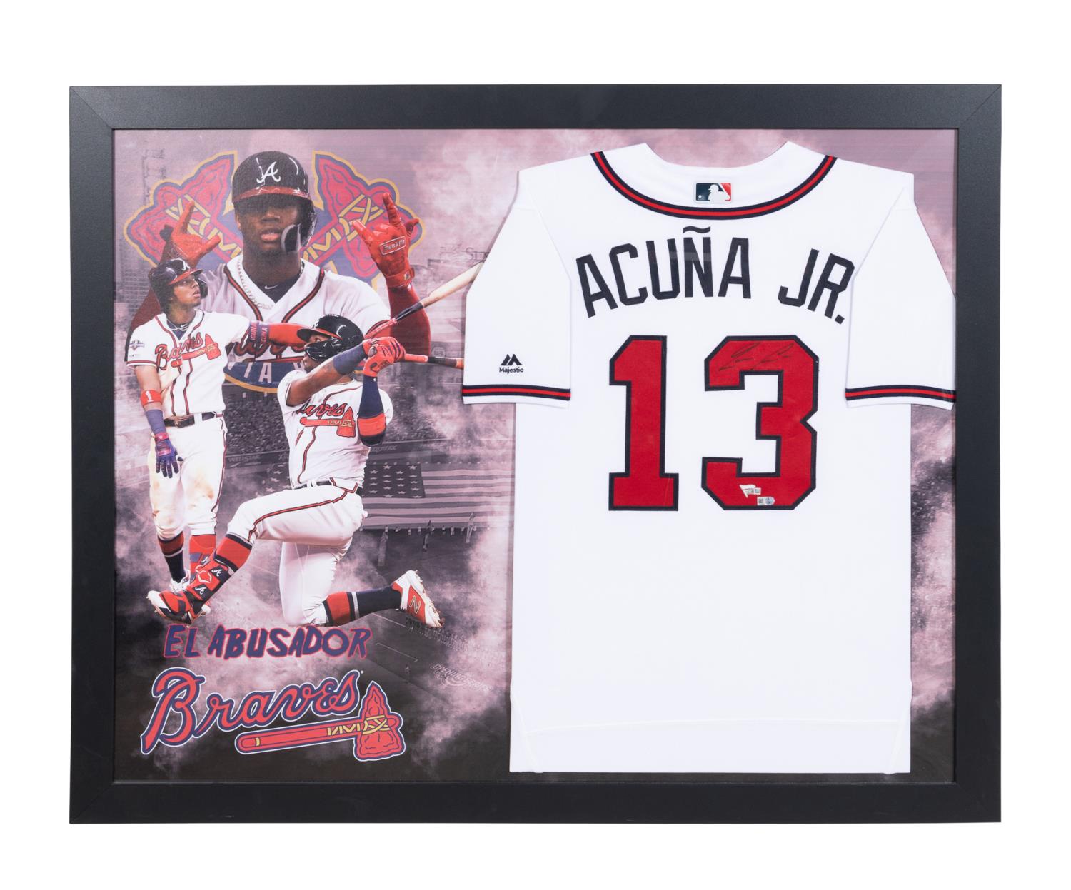 RONALD ACUNA JR FRAMED AUTOGRAPHED 2bfced