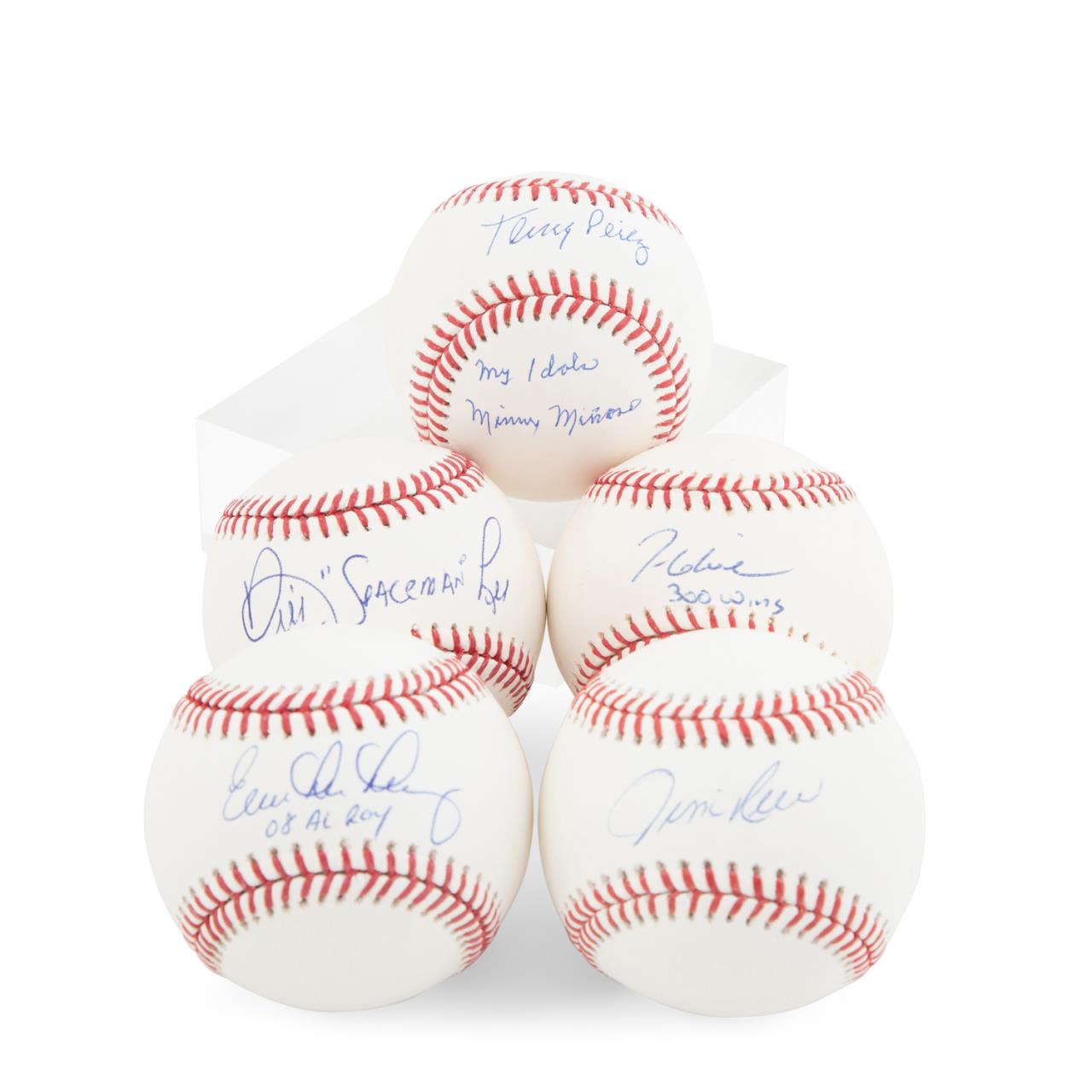 5 AUTOGRAPHED BASEBALLS INCLUDING 2bfce6