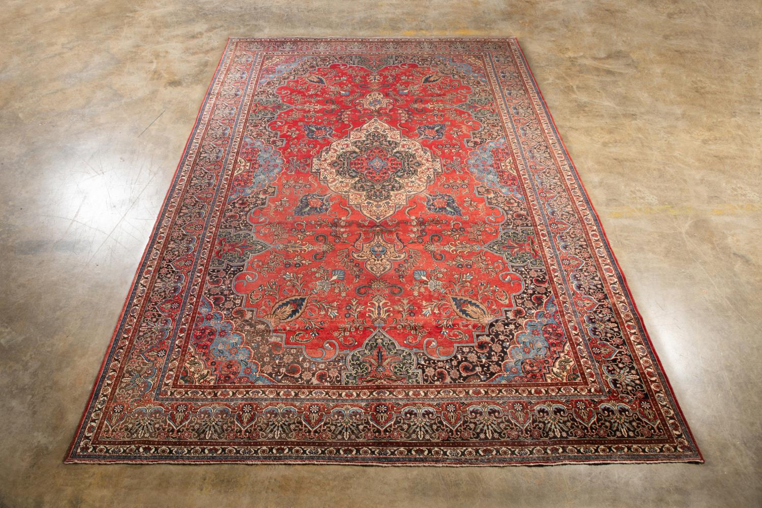 HAND KNOTTED WOOL PERSIAN TABRIZ 2bfd17