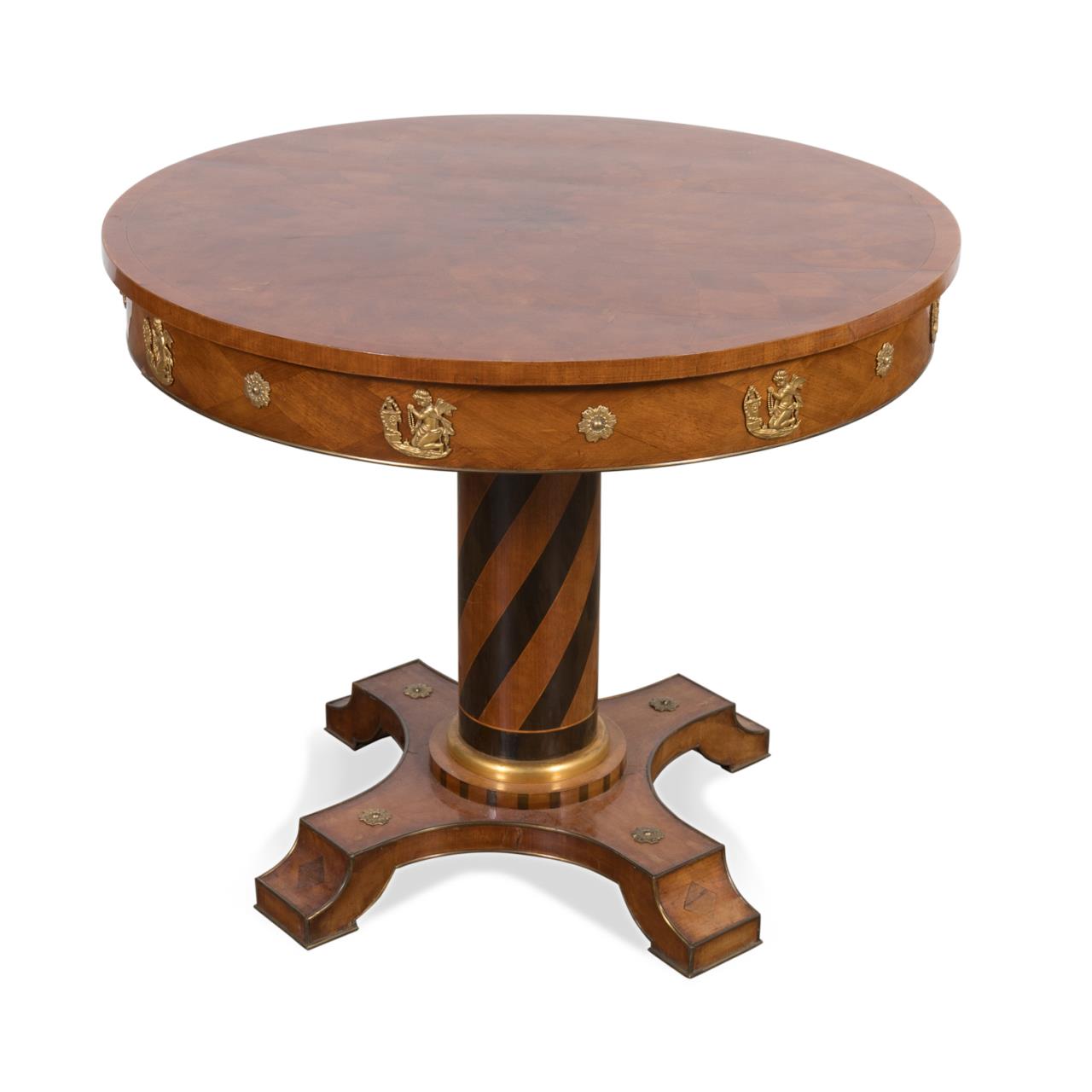 RUSSIAN EMPIRE INLAID CENTER TABLE,