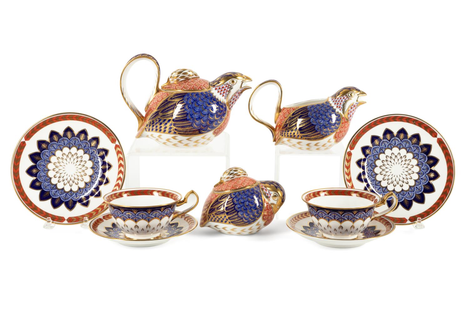 9PC ROYAL CROWN DERBY IMARI TETE