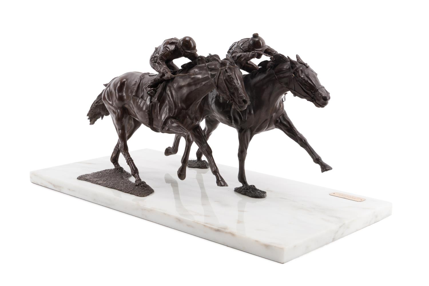 PAM FOSS BRONZE SCULPTURE 'INQUIRY',