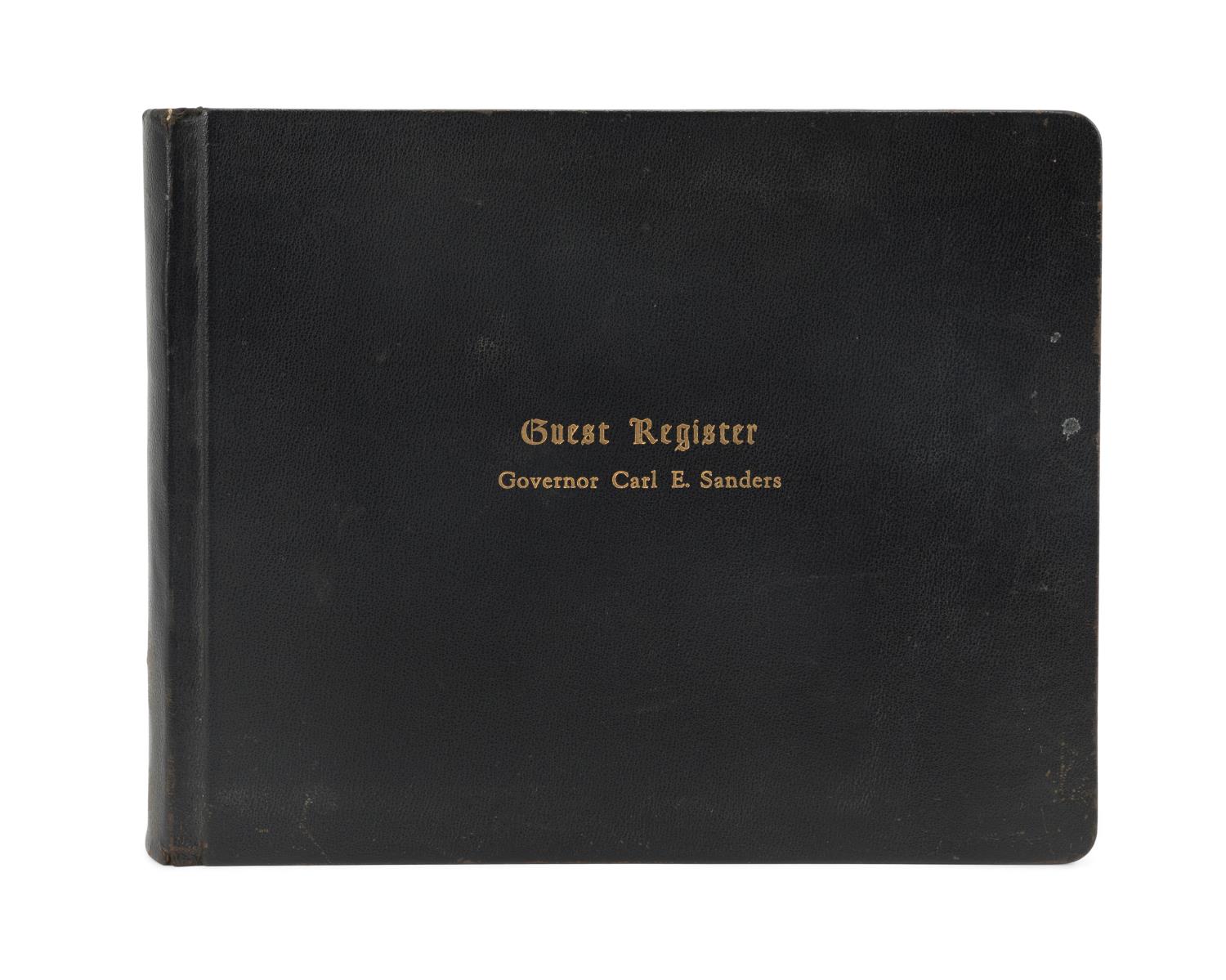 GOV. CARL E. SANDERS' GUEST REGISTER,