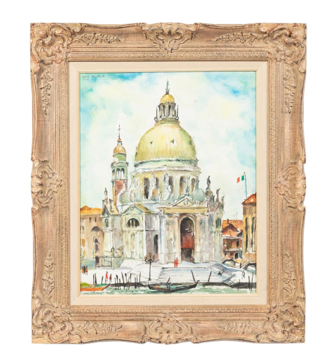 BEN SHUTE, "VENICE," WATERCOLOR