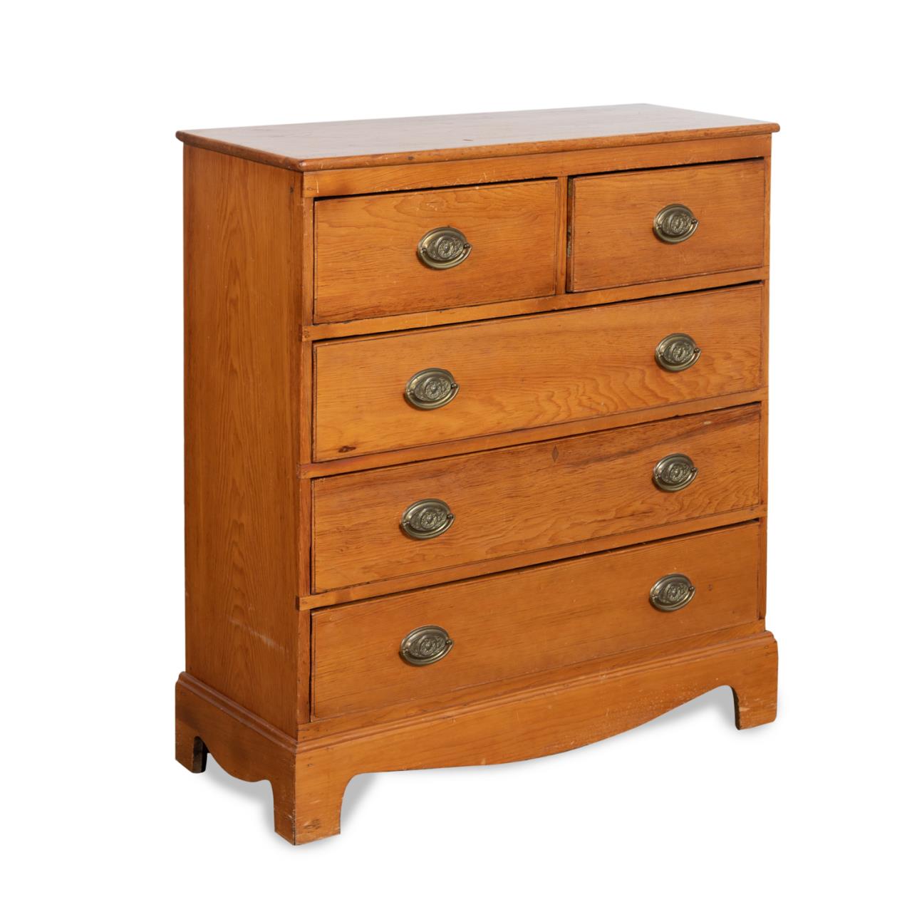 GEORGIAN STYLE FIVE DRAWER PINE