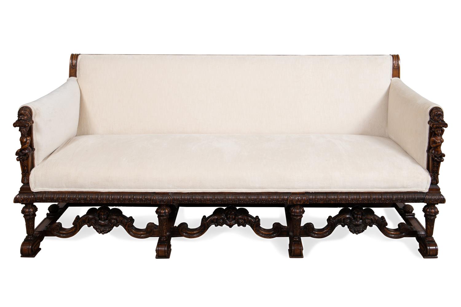 MANNER OF R. J. HORNER UPHOLSTERED SOFA