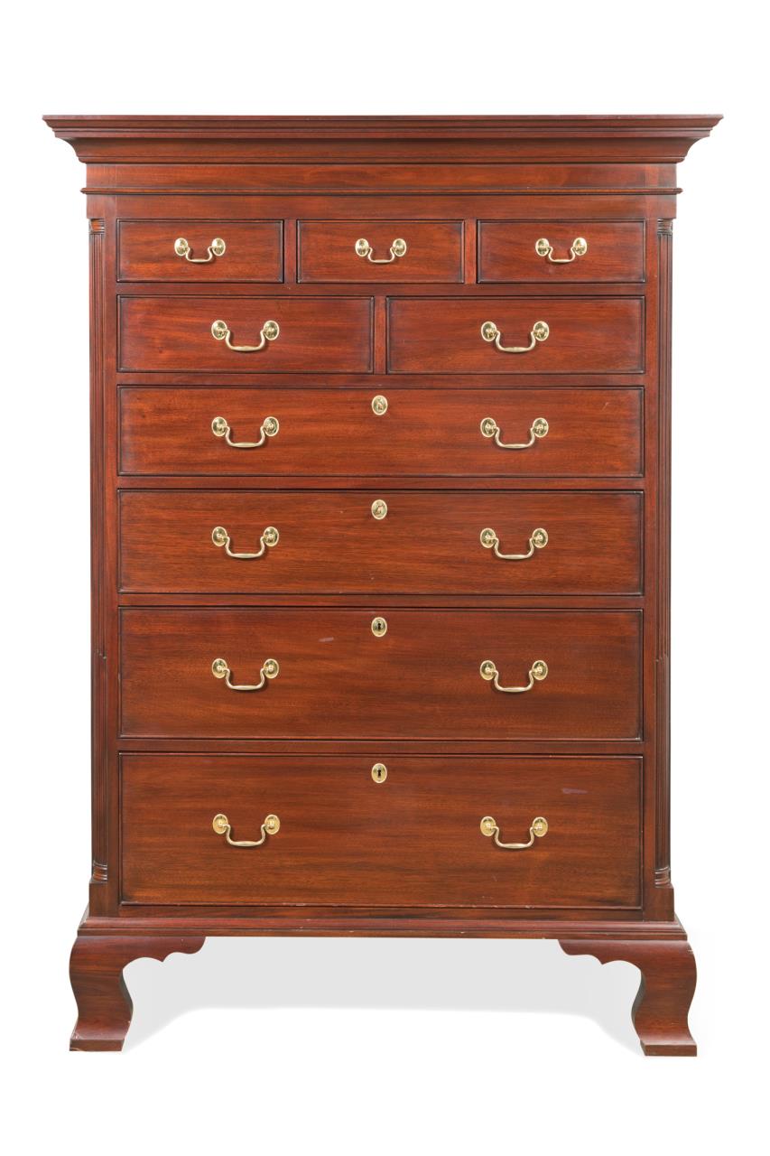 HENKEL HARRIS MAHOGANY CHEST ON 2bfeb3