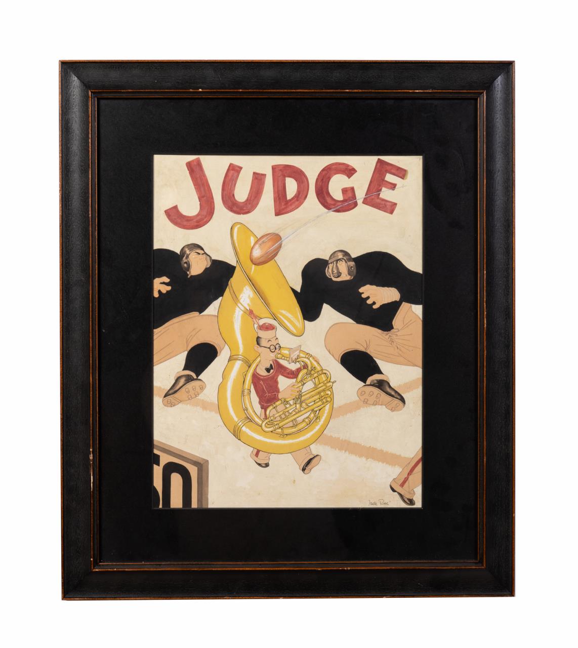 ORIGINAL COVER ART, JUDGE MAGAZINE,