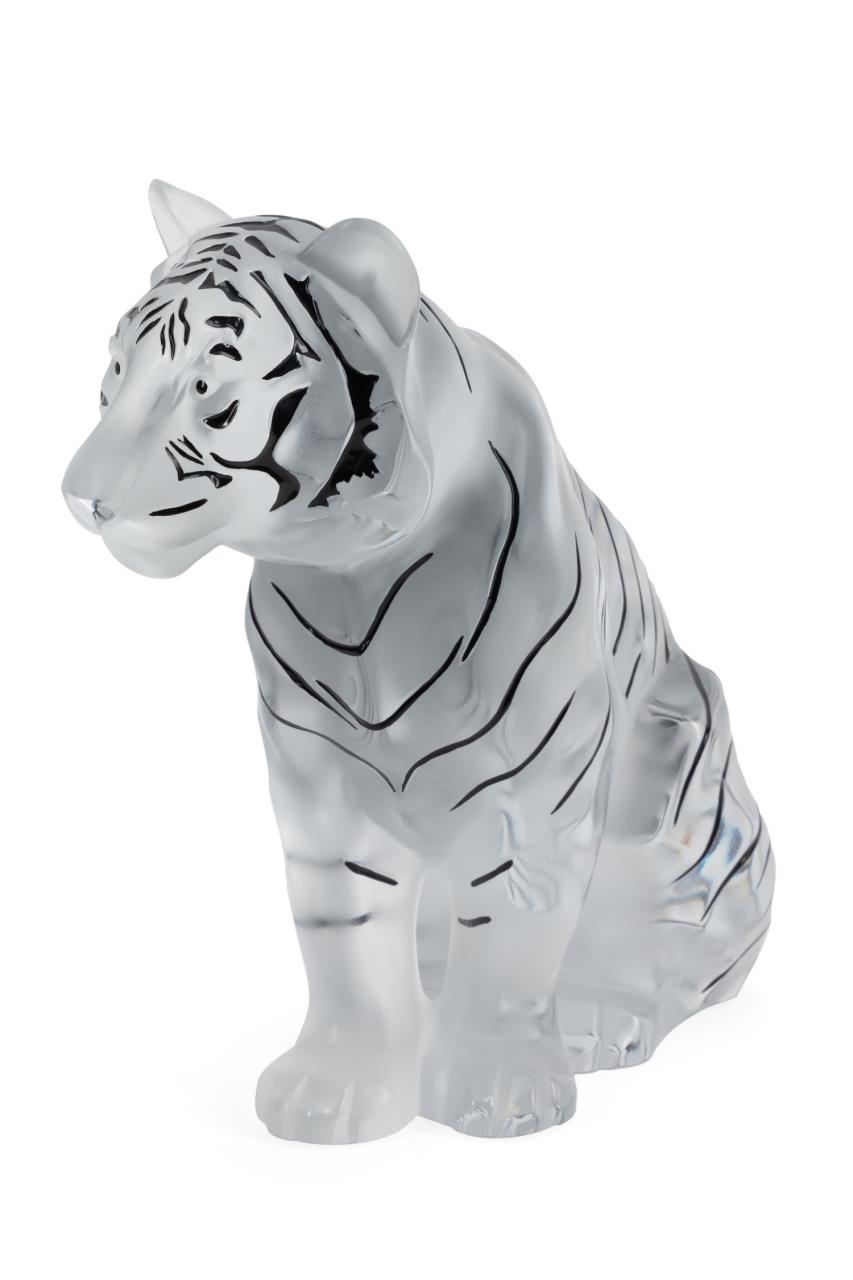 LIM. ED. LALIQUE 'SITTING TIGER,