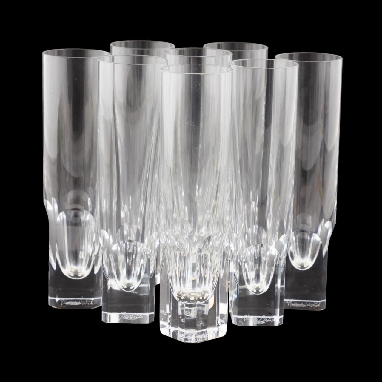 8PC THOMAS BASTIDE FOR BACCARAT