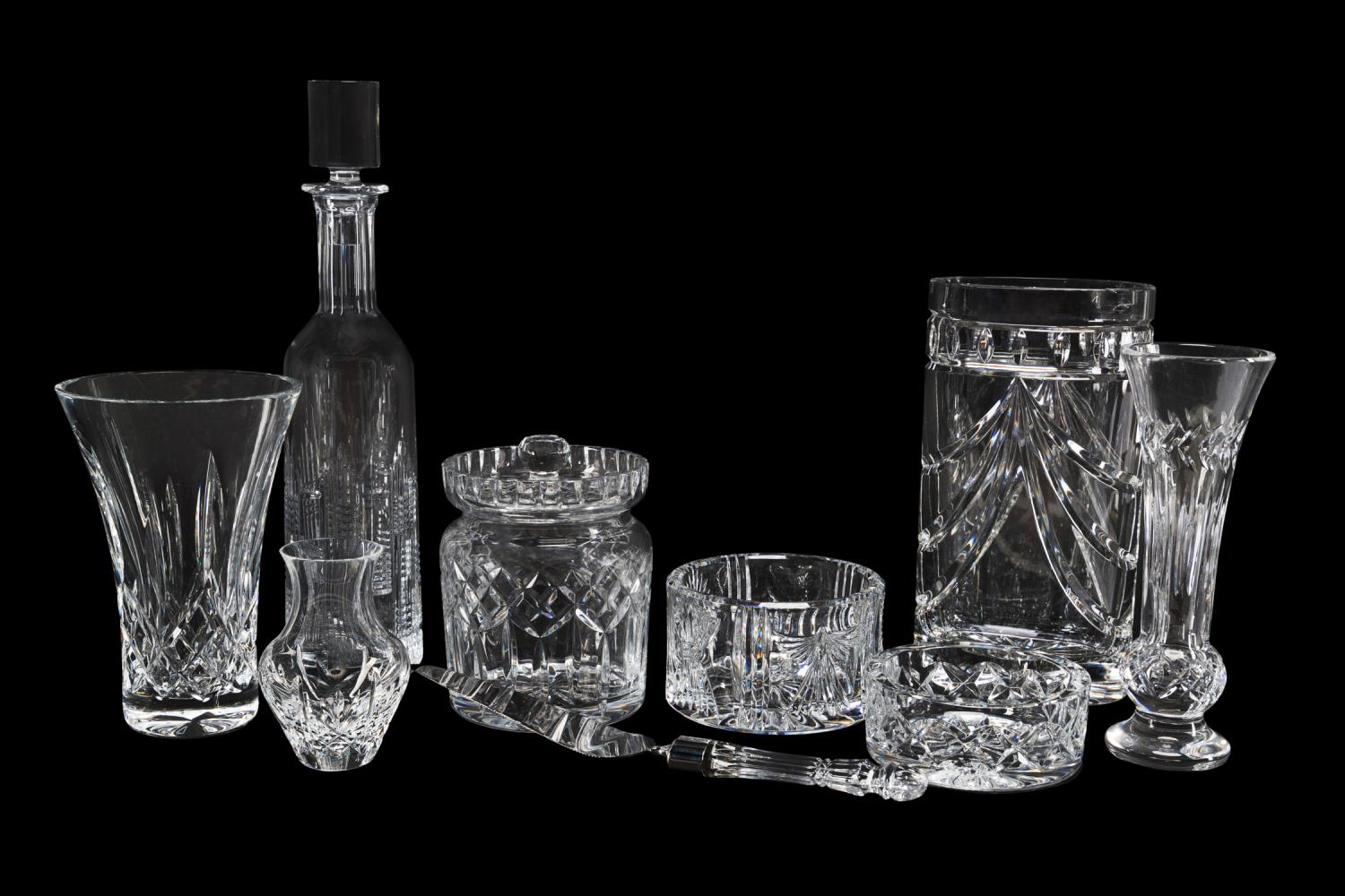 9PC SELECTION OF WATERFORD CRYSTAL