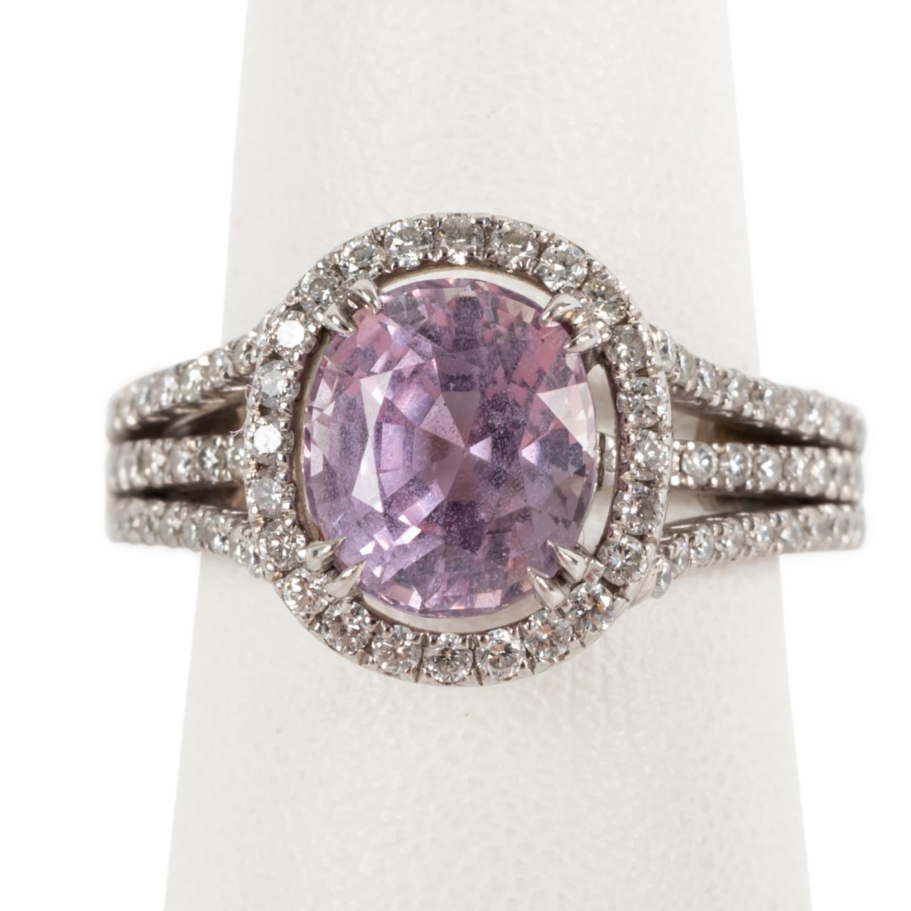 PLATINUM PINK SAPPHIRE DIAMOND 2c005c