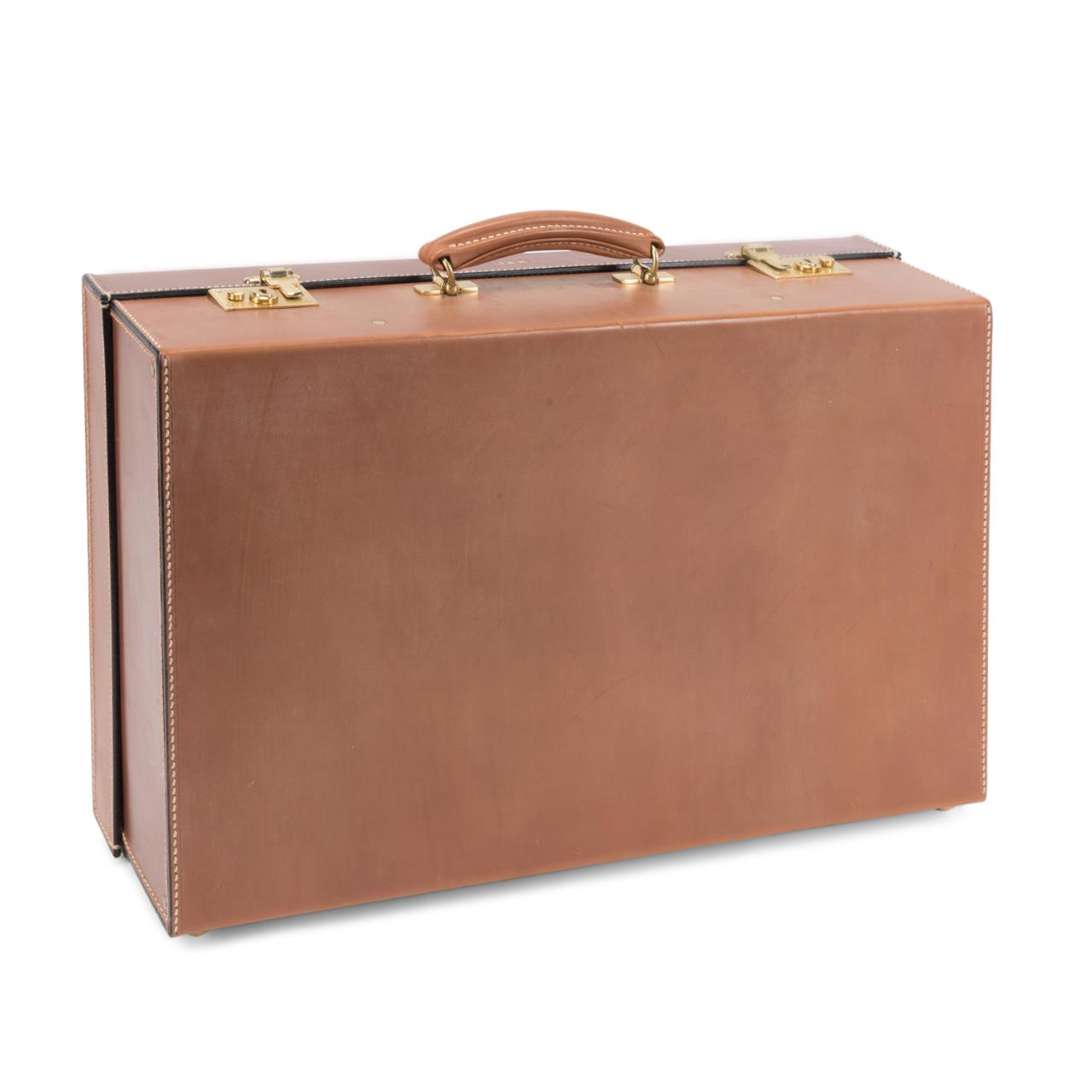 ALFRED DUNHILL COGNAC LEATHER HARDSIDE