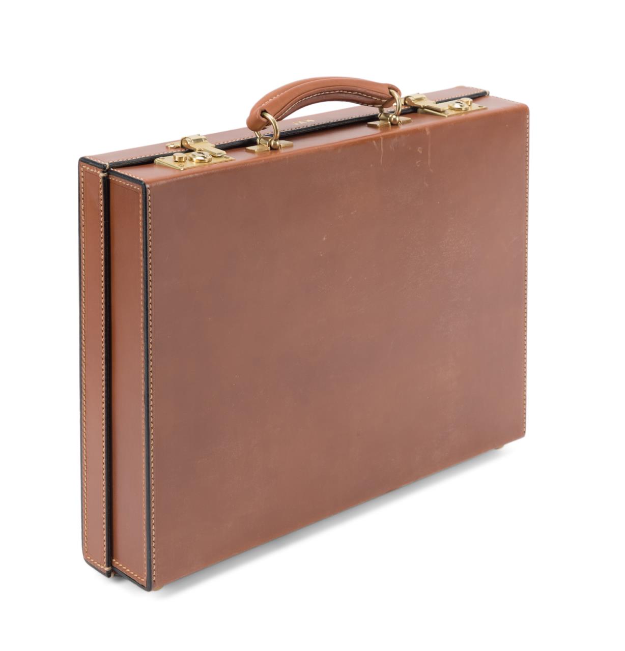 ALFRED DUNHILL COGNAC LEATHER HARDSIDE