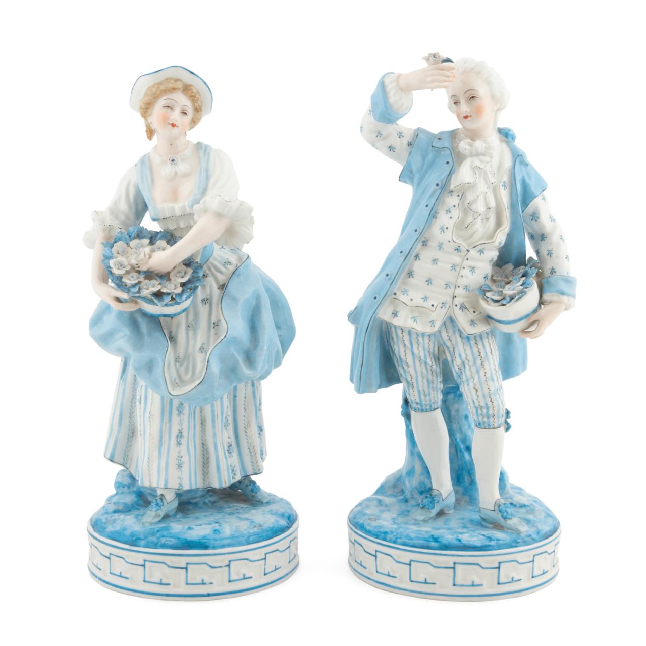 PAIR OF GARDENER AND COMPANION