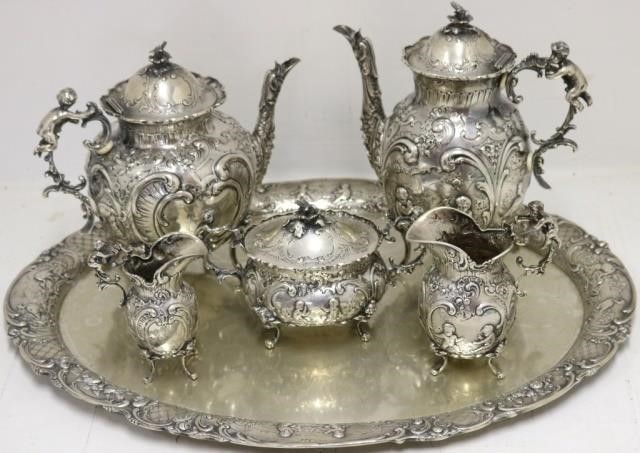 LATE 19TH C 6 PIECE 800 SILVER 2c2941