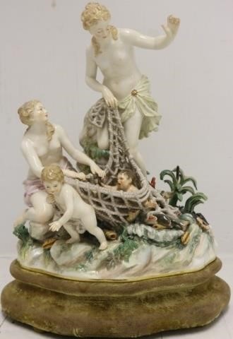 LATE 19TH C MEISSEN FIGURAL GROUP 2c293f