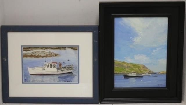 TWO PAINTINGS BY MAINE ARTISTS 2c298b