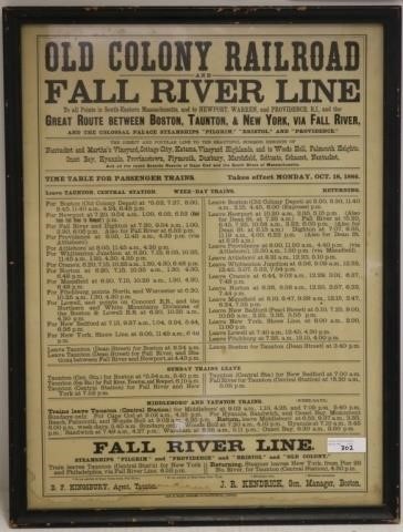 LATE 19TH C BROADSIDE "OLD COLONY