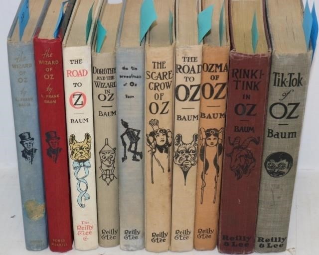 10 BOOKS BY L. FRANK BAUM TO INCLUDE