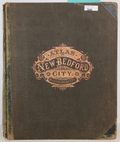 NEW BEDFORD CITY ATLAS, 1881, ORIGINAL