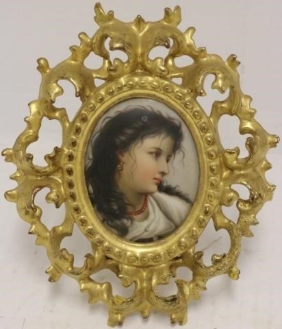 LATE 19TH C OVAL PORTRAIT OF A