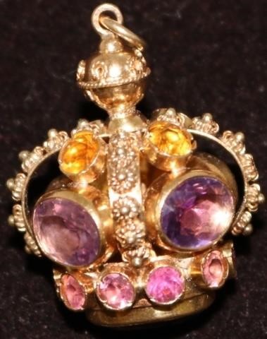 18KT GOLD RUSSIAN CROWN SHAPED 2c2a31