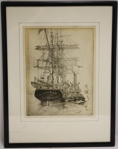 AFTER GEORGE GALE 1893 1951 ETCHING 2c2a49