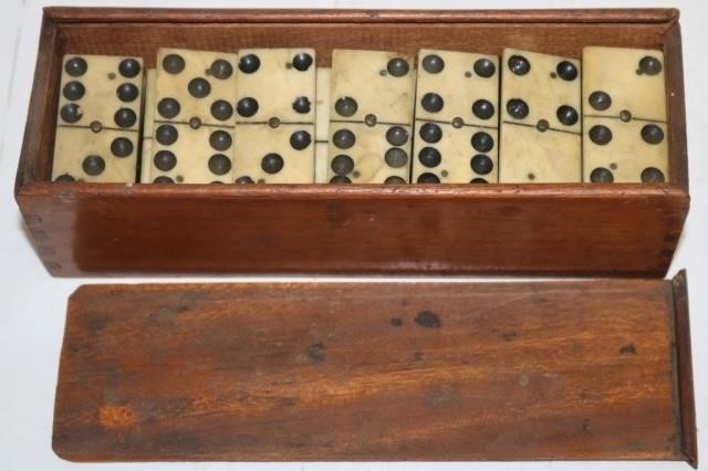 SET OF 19TH C DOMINOES POSSIBLY SAILOR