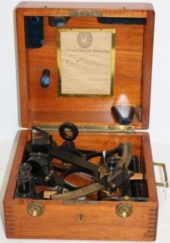 CIRCA 1920 SEXTANT, H HUGHES AND