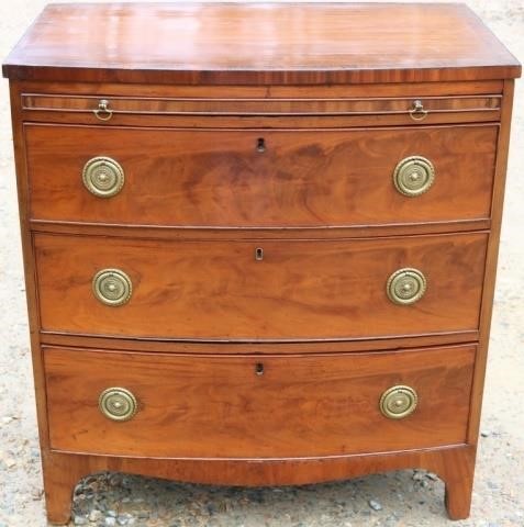 GEORGE III 3 DRAWER CHEST WITH