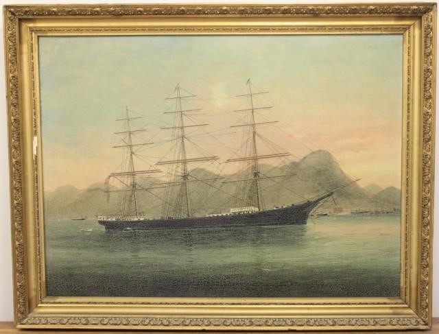 CHINESE EXPORT PAINTING, 19TH C DEPICTING