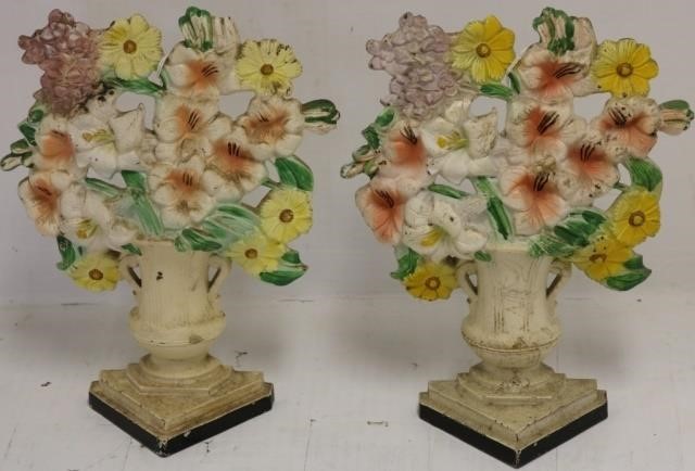 PAIR OF MATCHING EARLY 20TH C CAST 2c2acf