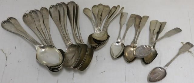 33 COIN SILVER SPOONS TO INCLUDE 2c2b4d