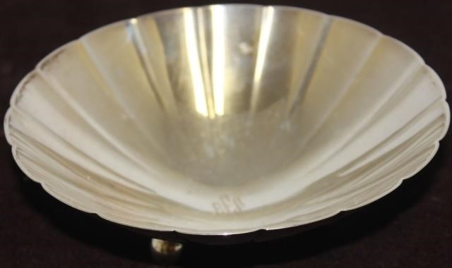 TIFFANY STERLING SILVER FOOTED BOWL