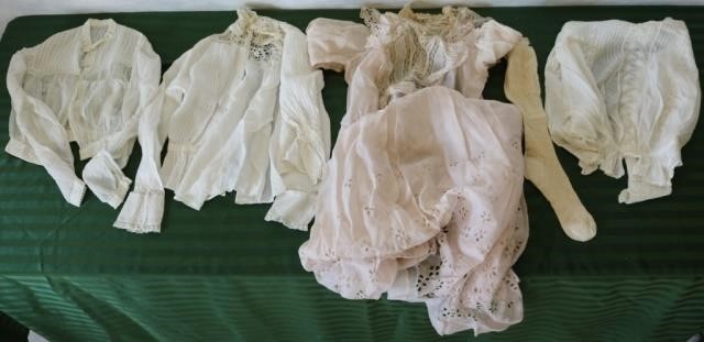 5 PIECE WOMEN'S CLOTHING LOT, EARLY