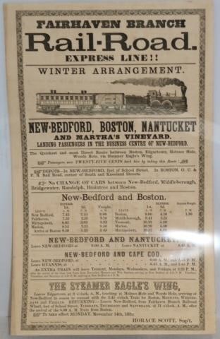 RAILROAD BROADSIDE DATED NOVEMBER 2c2b7d