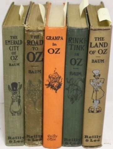5  WIZARD OF OZ BOOKS BY L. FRANK