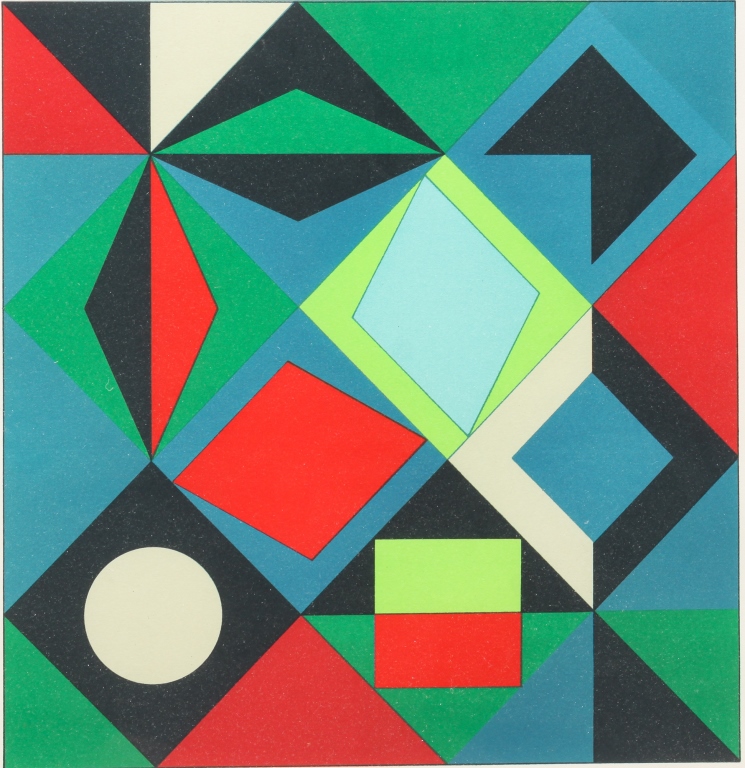 OPTIC PRINT VICTOR VASARELY Hungary France  2c2d92