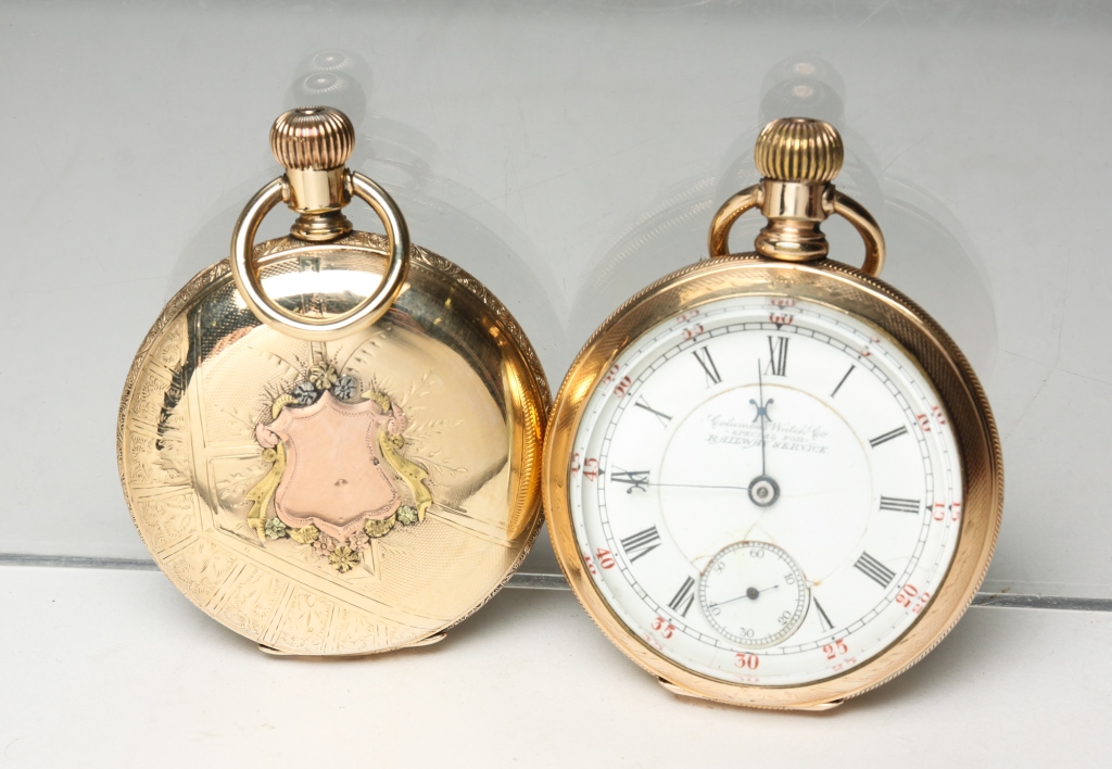 TWO VINTAGE POCKET WATCHES ONE 2c2eae