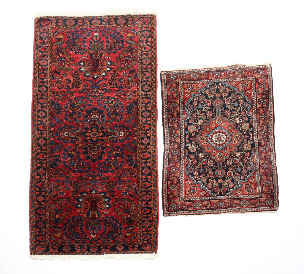 TWO ORIENTAL RUGS Mid 20th century  2c2eff