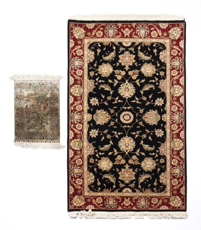 ORIENTAL MAT AND AREA RUG. Late
