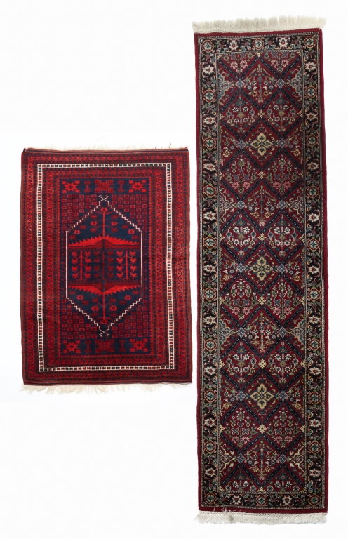 TWO ORIENTAL RUGS Late 20th century  2c2efc