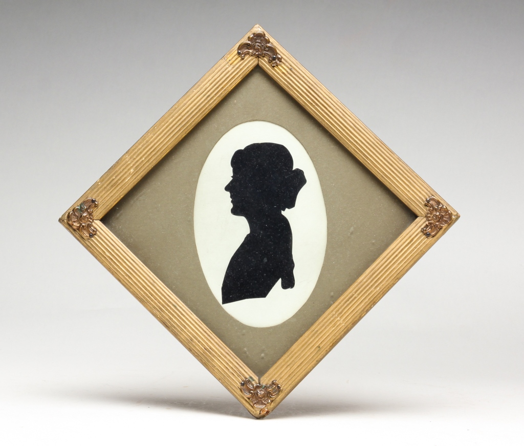 AMERICAN SILHOUETTE OF A LADY  2c2f91