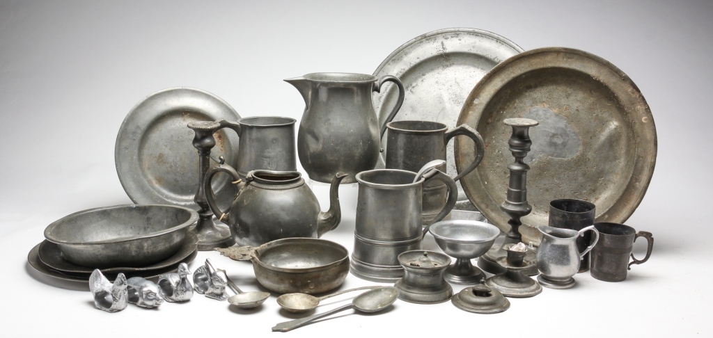 LARGE GROUP OF PEWTER American 2c2ffc