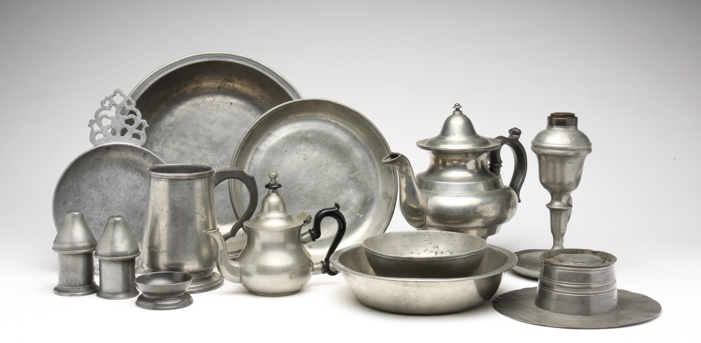 AMERICAN AND EUROPEAN PEWTER. Nineteenth