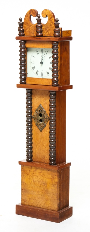 AMERICAN HALF SIZE TALL CASE CLOCK.